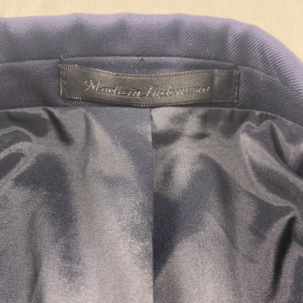 Lauren Ralph Lauren Mens 44L Navy Blue 100% Wool Blazer Gold Crown Buttons 44 L - Picture 15 of 15